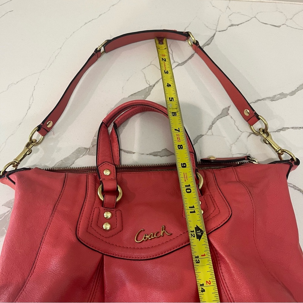 Coach, Ashley Cary All Satchel Leather Handbag - Picture 12 of 16